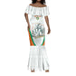 Custom Ivory Coast Football Mermaid Dress 2026 Cote d'Ivoire Les Elephants White Version - African Pride
