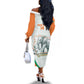 Custom Ivory Coast Football Off The Shoulder Long Sleeve Dress 2026 Cote d'Ivoire Les Elephants White Version - African Pride