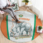Ivory Coast Football Round Carpet 2026 Cote d'Ivoire Les Elephants White Version - African Pride