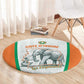 Ivory Coast Football Round Carpet 2026 Cote d'Ivoire Les Elephants White Version - African Pride