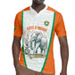 Custom Ivory Coast Football Rugby Jersey 2026 Cote d'Ivoire Les Elephants White Version LT14
