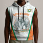 Custom Ivory Coast Football Sleeveless Hoodie 2026 Cote d'Ivoire Les Elephants White Version - African Pride