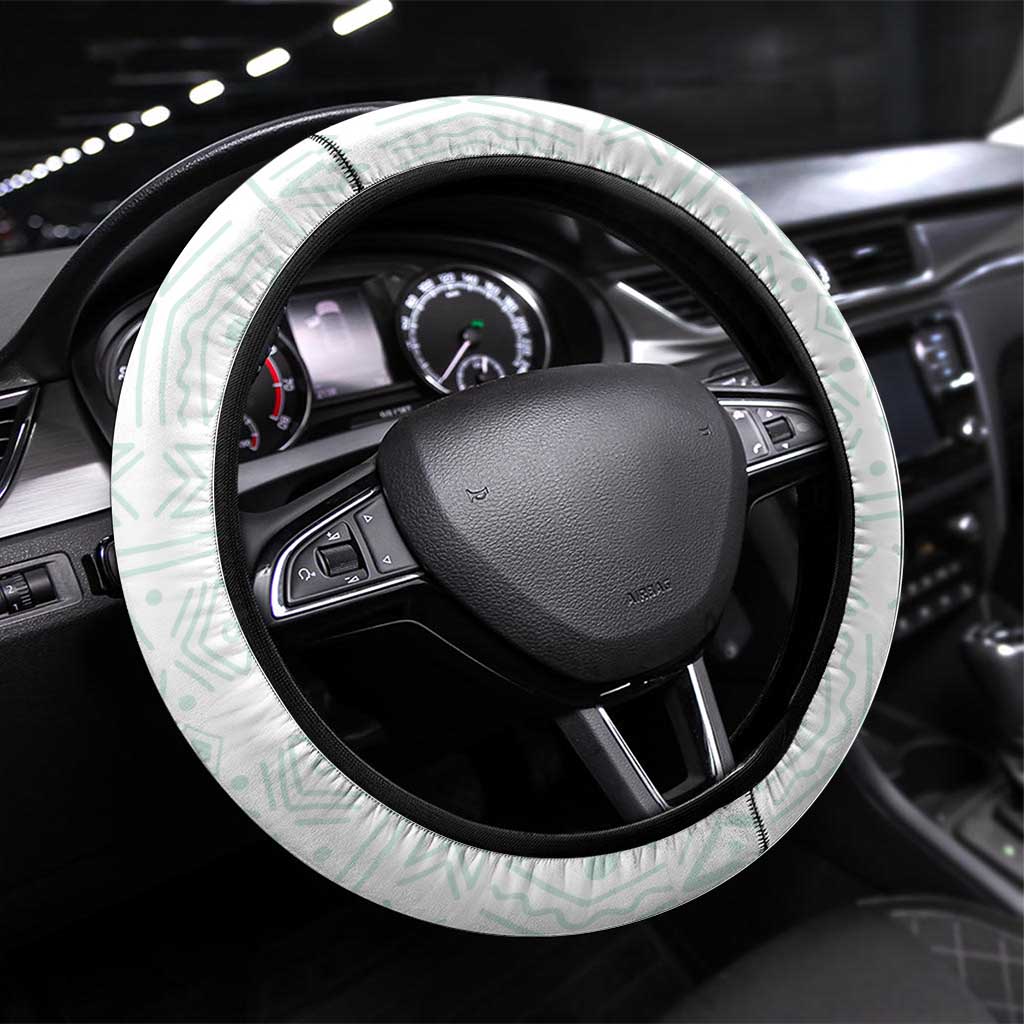Ivory Coast Football Steering Wheel Cover 2026 Cote d'Ivoire Les Elephants White Version - African Pride