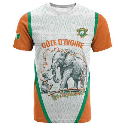 Custom Ivory Coast Football T shirt 2026 Cote d'Ivoire Les Elephants White Version LT14