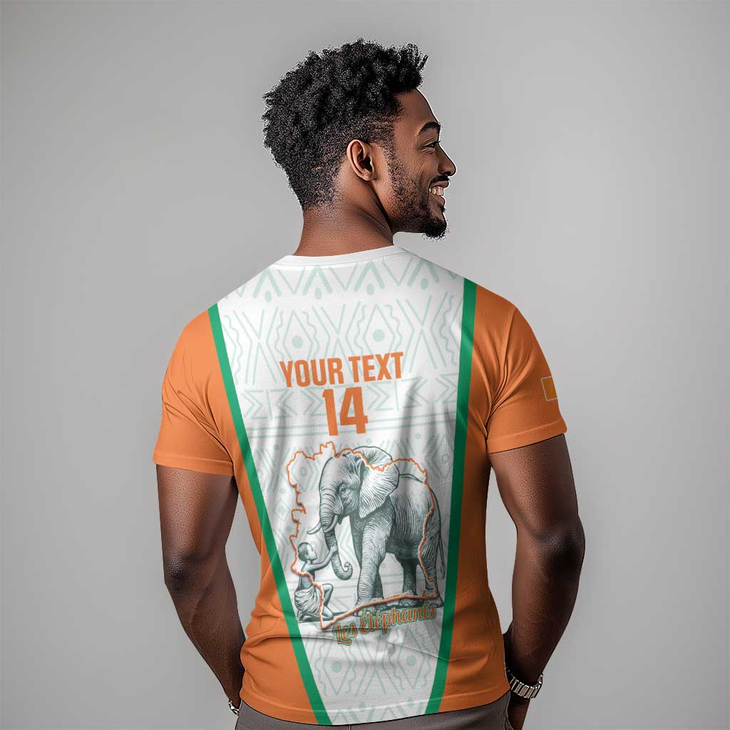 Custom Ivory Coast Football T shirt 2026 Cote d'Ivoire Les Elephants White Version LT14