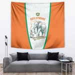 Ivory Coast Football Tapestry 2026 Cote d'Ivoire Les Elephants White Version - African Pride