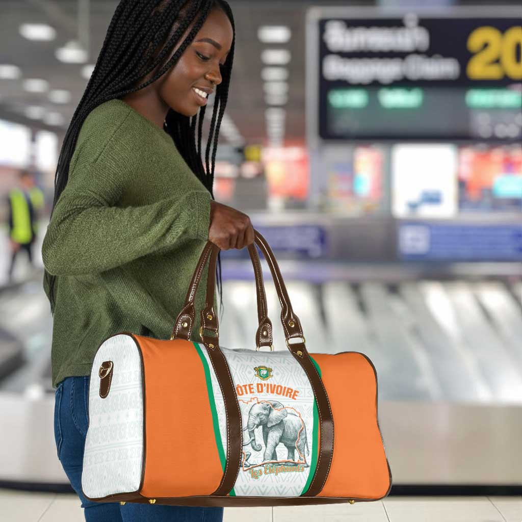 Ivory Coast Football Travel Bag 2026 Cote d'Ivoire Les Elephants White Version - African Pride
