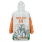 Custom Ivory Coast Football Wearable Blanket Hoodie 2026 Cote d'Ivoire Les Elephants White Version - African Pride