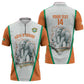 Custom Ivory Coast Football Zipper Polo Shirt 2026 Cote d'Ivoire Les Elephants White Version - African Pride
