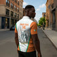 Custom Ivory Coast Football Zipper Polo Shirt 2026 Cote d'Ivoire Les Elephants White Version - African Pride