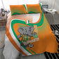 Ivory Coast Football Bedding Set 2026 Allez Les Elephants Cute Mascot - African Pride