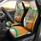 Ivory Coast Football Car Seat Cover 2026 Allez Les Elephants Cute Mascot - African Pride