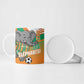 Custom Ivory Coast Football Ceramic Mug 2026 Allez Les Elephants Cute Mascot - African Pride