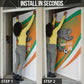 Custom Ivory Coast Football Door Cover 2026 Allez Les Elephants Cute Mascot - African Pride