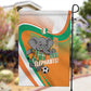 Ivory Coast Football Garden Flag 2026 Allez Les Elephants Cute Mascot - African Pride