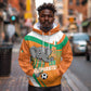 Custom Ivory Coast Football Hoodie 2026 Allez Les Elephants Cute Mascot - African Pride