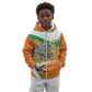 Custom Ivory Coast Football Kid Hoodie 2026 Allez Les Elephants Cute Mascot - African Pride