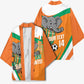 Custom Ivory Coast Football Kimono 2026 Allez Les Elephants Cute Mascot - African Pride