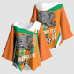 Custom Ivory Coast Football Kimono Sleeve Blouse 2026 Allez Les Elephants Cute Mascot - African Pride