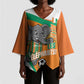 Custom Ivory Coast Football Kimono Sleeve Blouse 2026 Allez Les Elephants Cute Mascot - African Pride