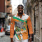 Custom Ivory Coast Football Long Sleeve Button Shirt 2026 Allez Les Elephants Cute Mascot - African Pride