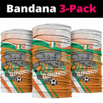 Ivory Coast Football Neck Gaiter 2026 Allez Les Elephants Cute Mascot - African Pride