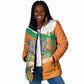 Custom Ivory Coast Football Padded Jacket 2026 Allez Les Elephants Cute Mascot - African Pride