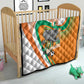 Ivory Coast Football Quilt 2026 Allez Les Elephants Cute Mascot - African Pride
