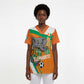 Custom Ivory Coast Football Scrub Top 2026 Allez Les Elephants Cute Mascot - African Pride