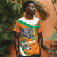 Custom Ivory Coast Football T shirt 2026 Allez Les Elephants Cute Mascot LT14