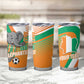 Custom Ivory Coast Football Tumbler Cup 2026 Allez Les Elephants Cute Mascot - African Pride
