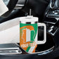 Custom Ivory Coast Football Tumbler With Handle 2026 Allez Les Elephants Cute Mascot - African Pride