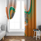 Ivory Coast Football Window Curtain 2026 Allez Les Elephants Cute Mascot - African Pride