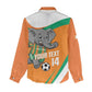 Custom Ivory Coast Football Women Casual Shirt 2026 Allez Les Elephants Cute Mascot - African Pride