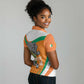 Custom Ivory Coast Football Women Polo Shirt 2026 Allez Les Elephants Cute Mascot LT14