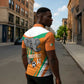 Custom Ivory Coast Football Zipper Polo Shirt 2026 Allez Les Elephants Cute Mascot - African Pride