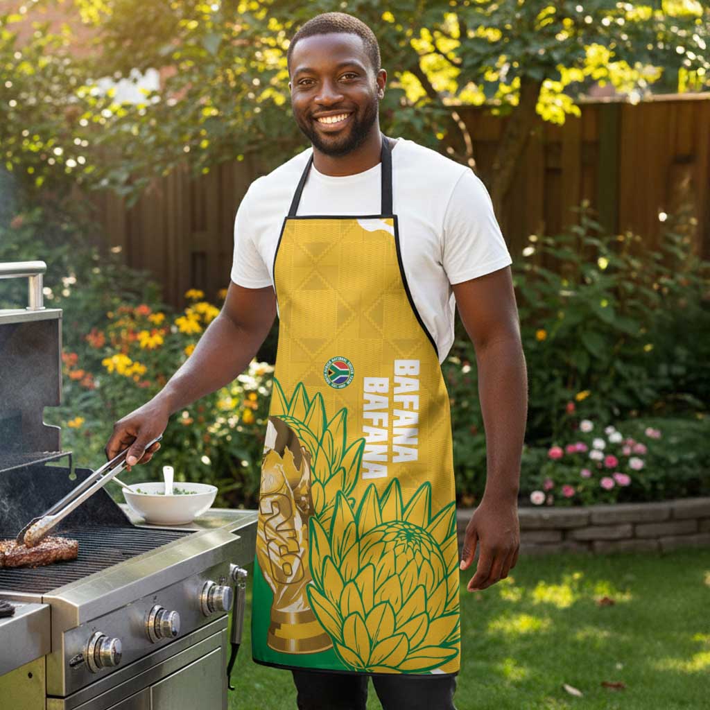 South Africa Soccer Apron 2026 Bafana Bafana Go Boys Protea - African Pride