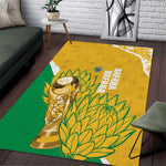 South Africa Soccer Area Rug 2026 Bafana Bafana Go Boys Protea - African Pride