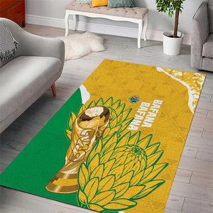 South Africa Soccer Area Rug 2026 Bafana Bafana Go Boys Protea - African Pride