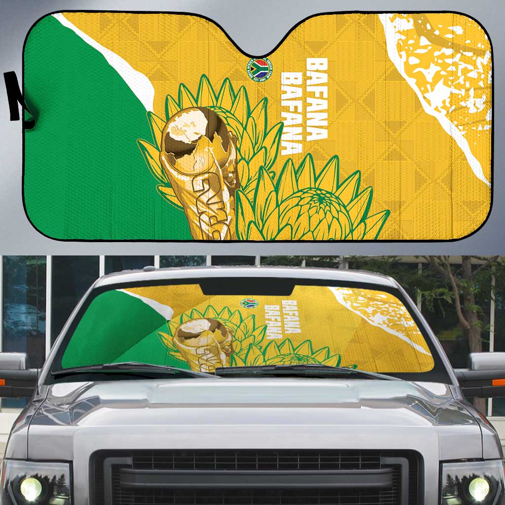 South Africa Soccer Auto Sun Shade 2026 Bafana Bafana Go Boys Protea - African Pride
