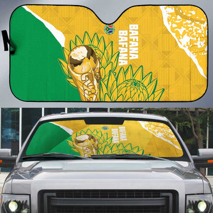 South Africa Soccer Auto Sun Shade 2026 Bafana Bafana Go Boys Protea - African Pride