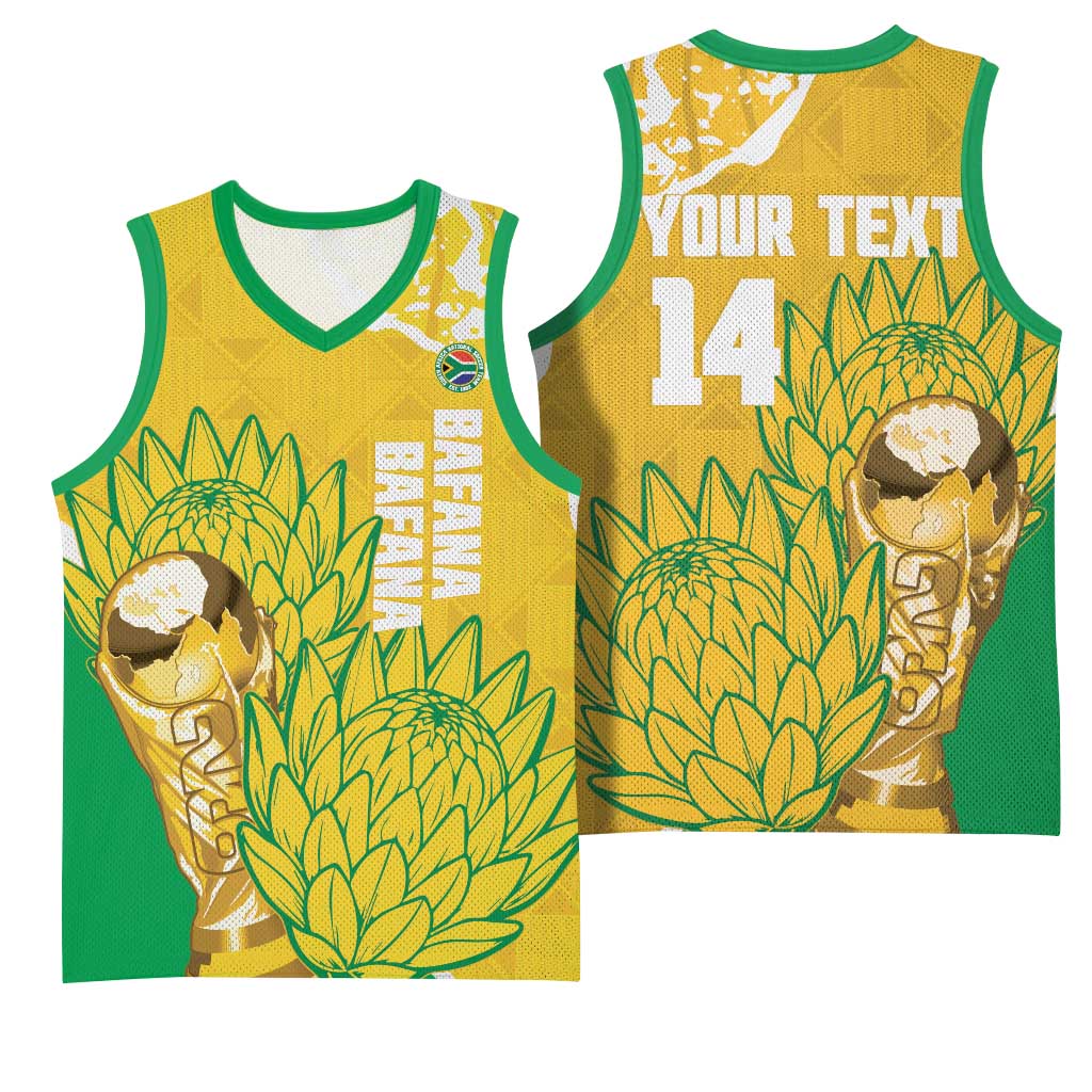 Custom South Africa Soccer Basketball Jersey 2026 Bafana Bafana Go Boys Protea - African Pride
