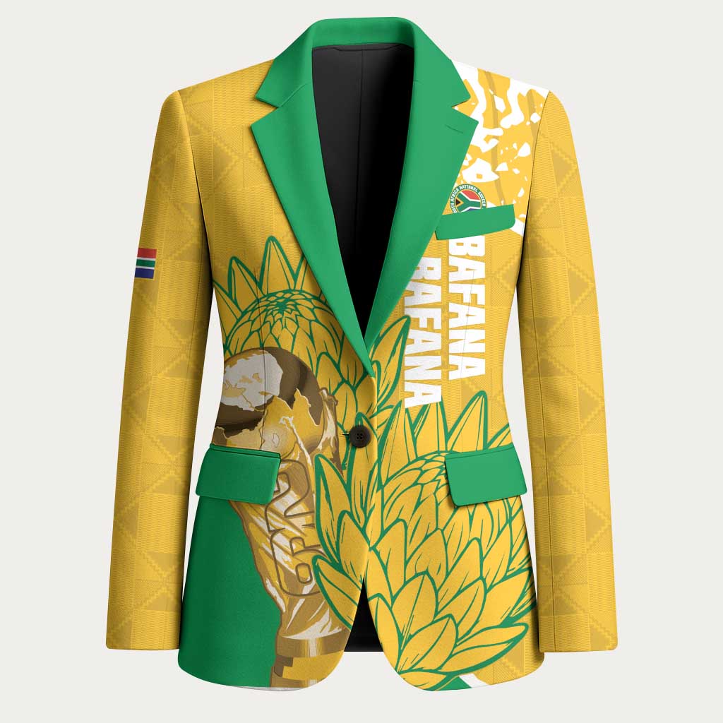 South Africa Soccer Custom Off The Shoulder Long Sleeve Dress Bafana Bafana LT15 main image 0
