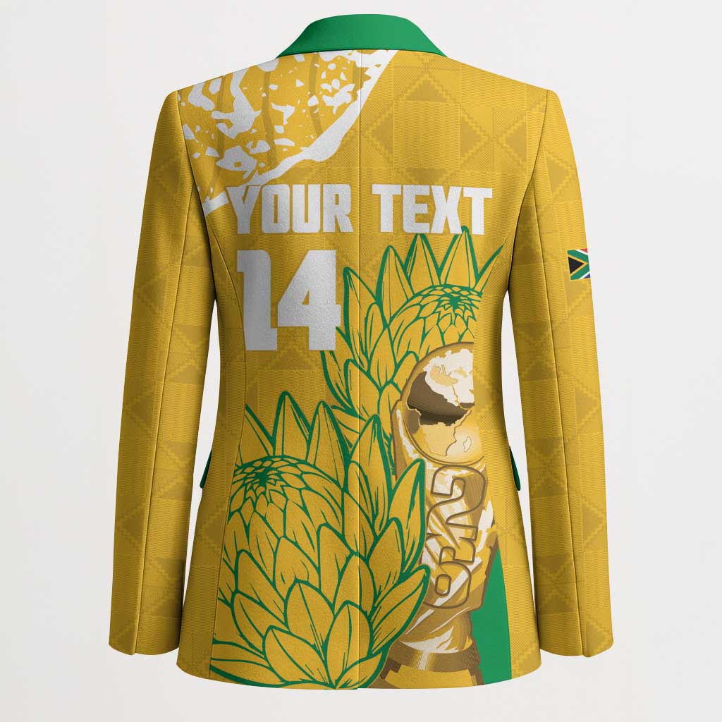 Custom South Africa Soccer Blazer 2026 Bafana Bafana Go Boys Protea - African Pride