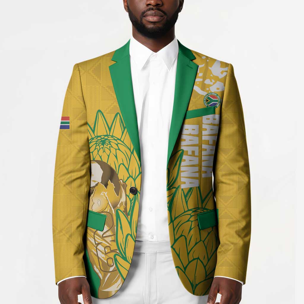 Custom South Africa Soccer Blazer 2026 Bafana Bafana Go Boys Protea - African Pride