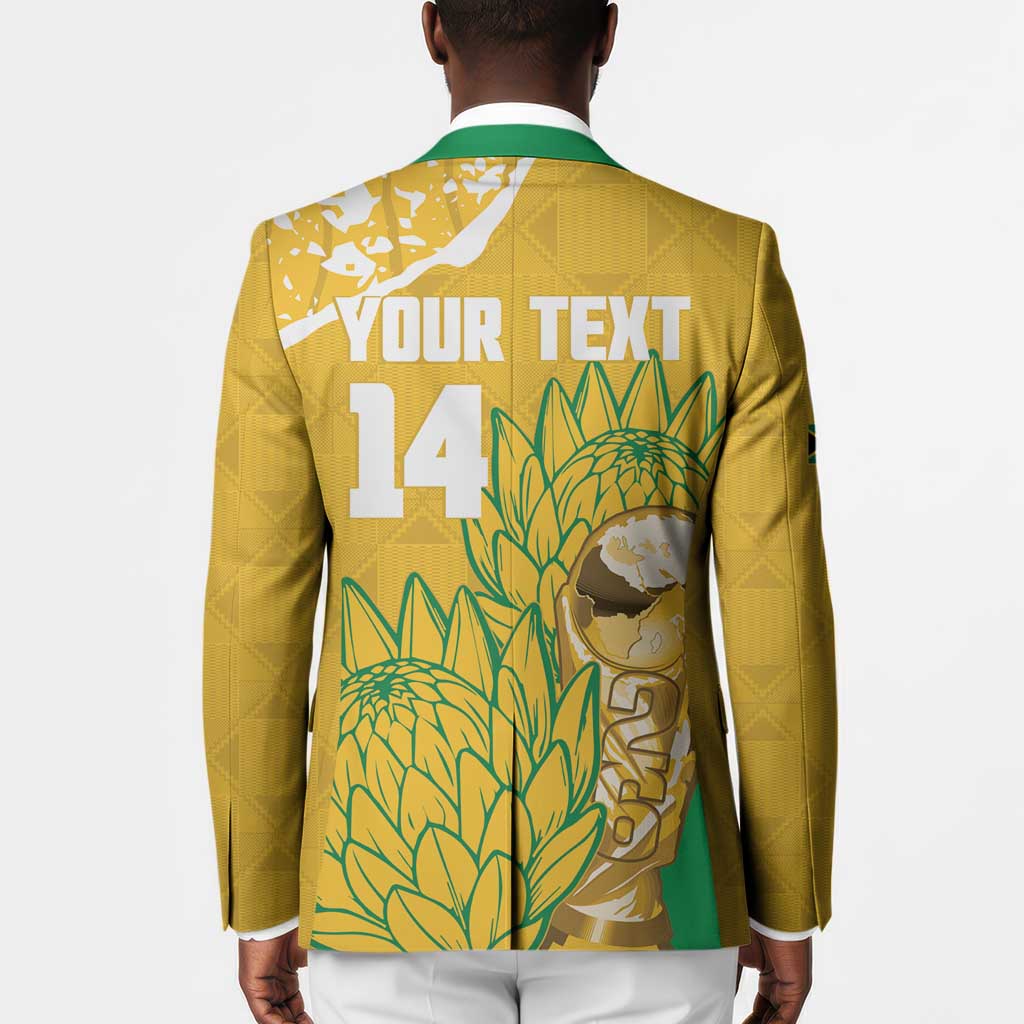 Custom South Africa Soccer Blazer 2026 Bafana Bafana Go Boys Protea - African Pride