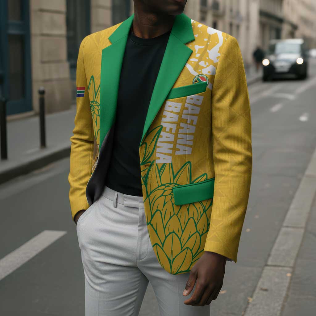Custom South Africa Soccer Blazer 2026 Bafana Bafana Go Boys Protea - African Pride