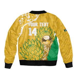 Custom South Africa Soccer Bomber Jacket 2026 Bafana Bafana Go Boys Protea - African Pride