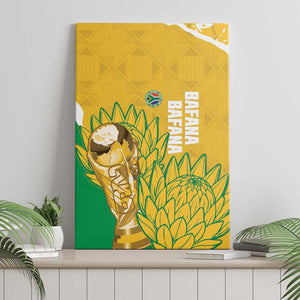 South Africa Soccer Canvas Wall Art 2026 Bafana Bafana Go Boys Protea - African Pride