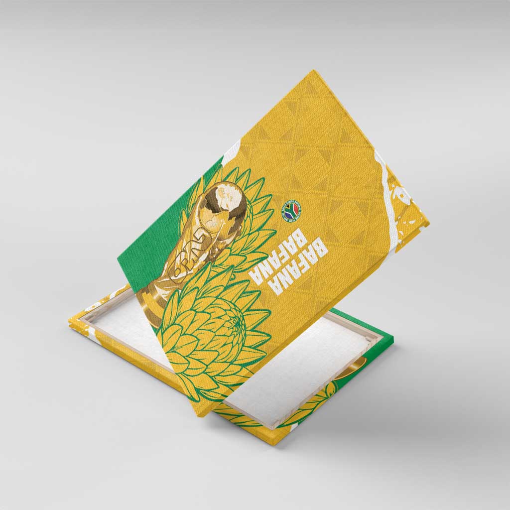 South Africa Soccer Canvas Wall Art 2026 Bafana Bafana Go Boys Protea - African Pride